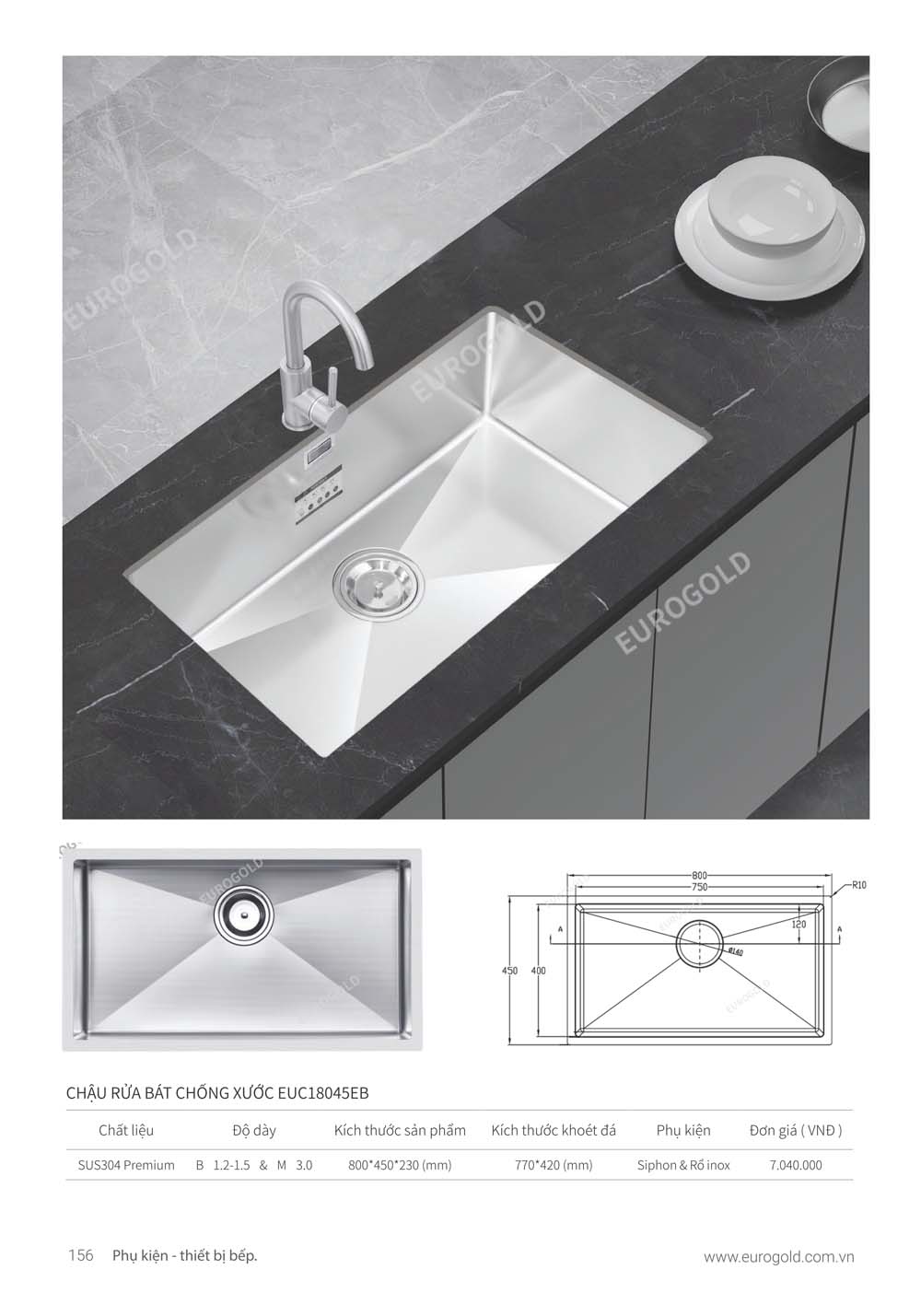 Catalogue Phu kien tu bep EUROGOLD 2024 vuathietbi.com 150