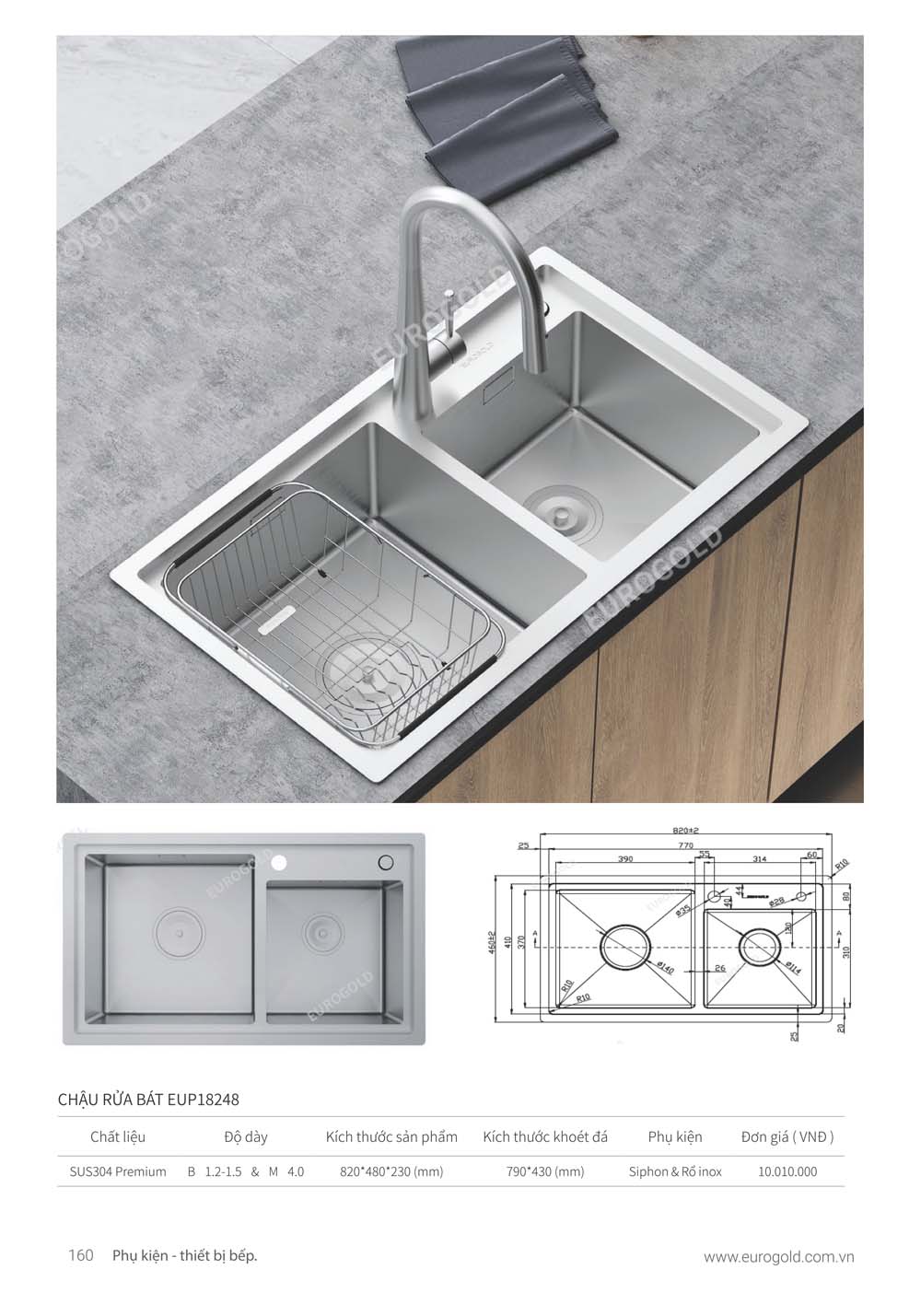 Catalogue Phu kien tu bep EUROGOLD 2024 vuathietbi.com 154