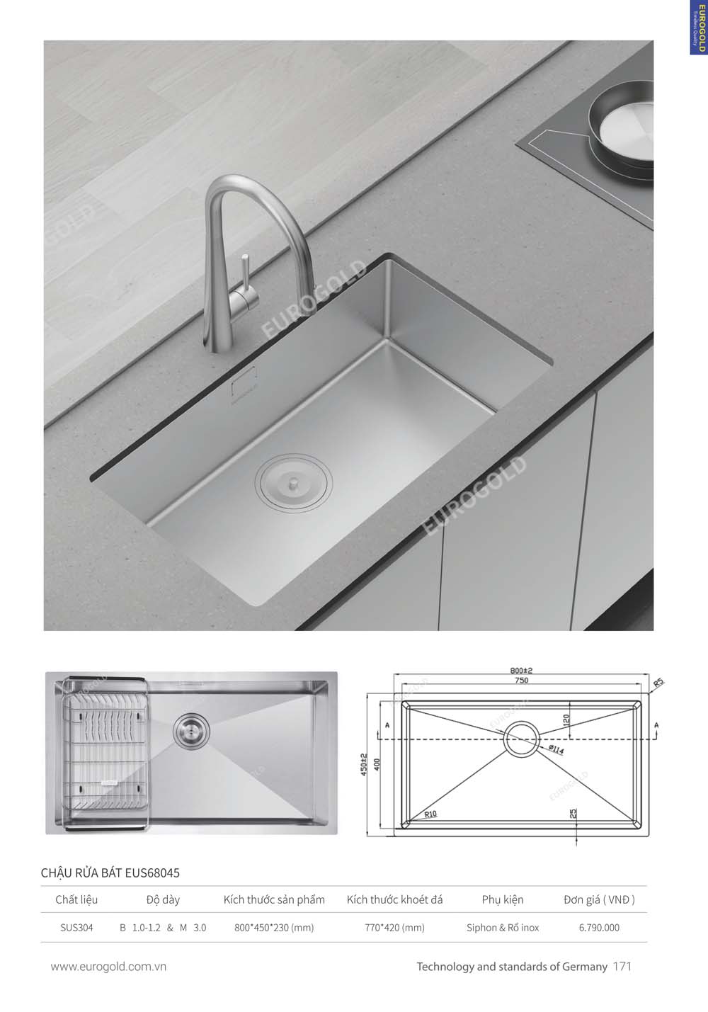 Catalogue Phu kien tu bep EUROGOLD 2024 vuathietbi.com 165