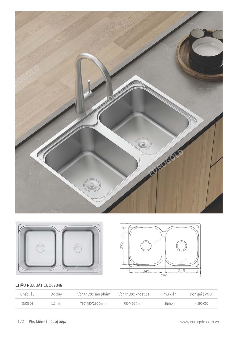 Catalogue Phu kien tu bep EUROGOLD 2024 vuathietbi.com 166