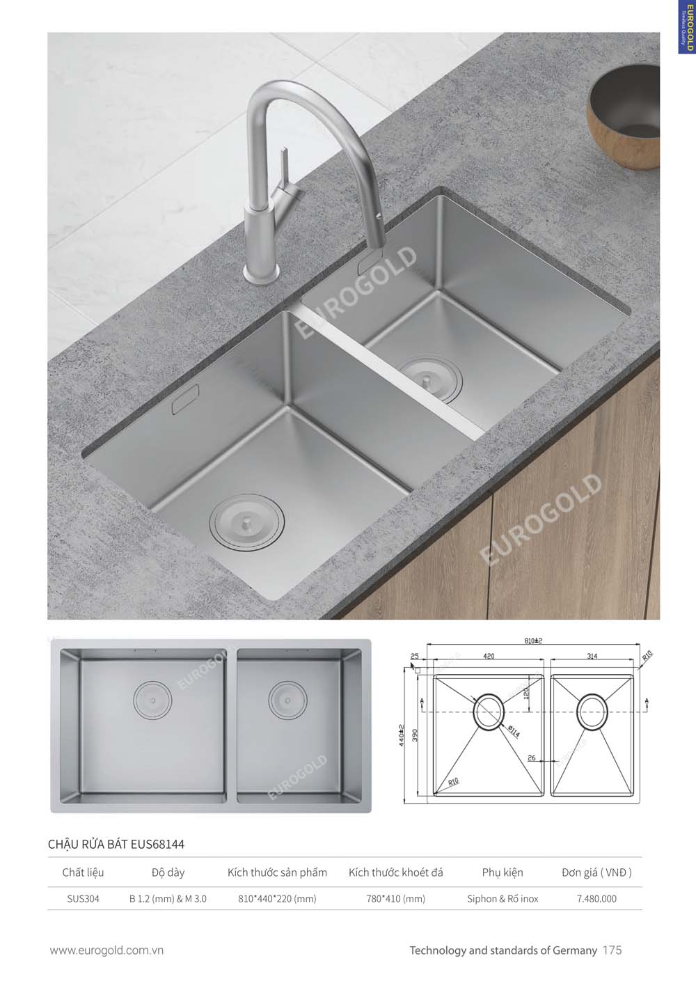 Catalogue Phu kien tu bep EUROGOLD 2024 vuathietbi.com 169