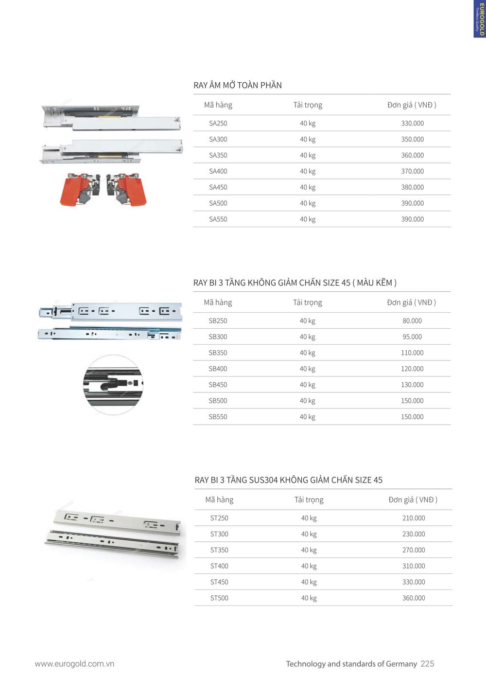 Catalogue Phu kien tu bep EUROGOLD 2024 vuathietbi.com 219