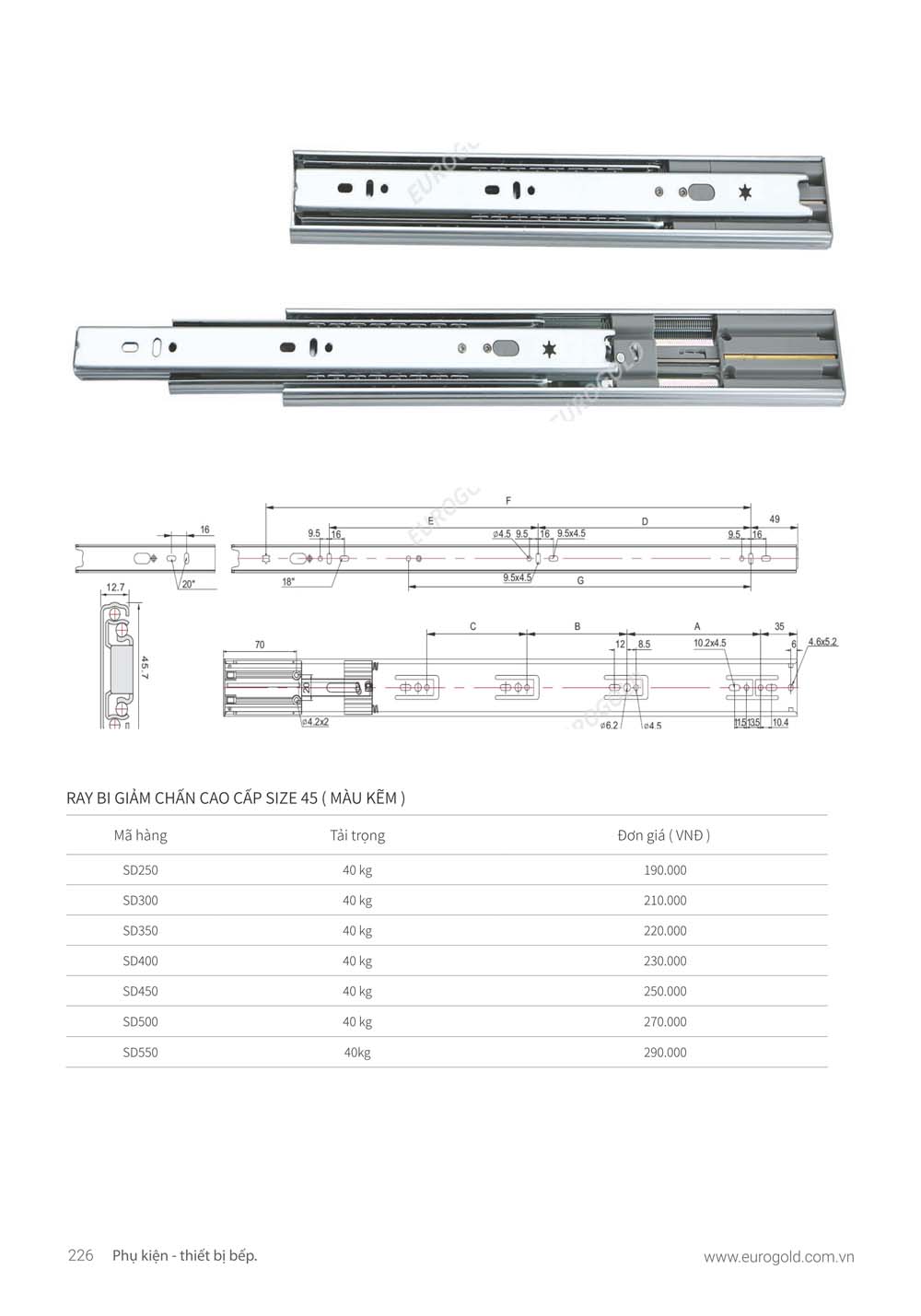 Catalogue Phu kien tu bep EUROGOLD 2024 vuathietbi.com 220