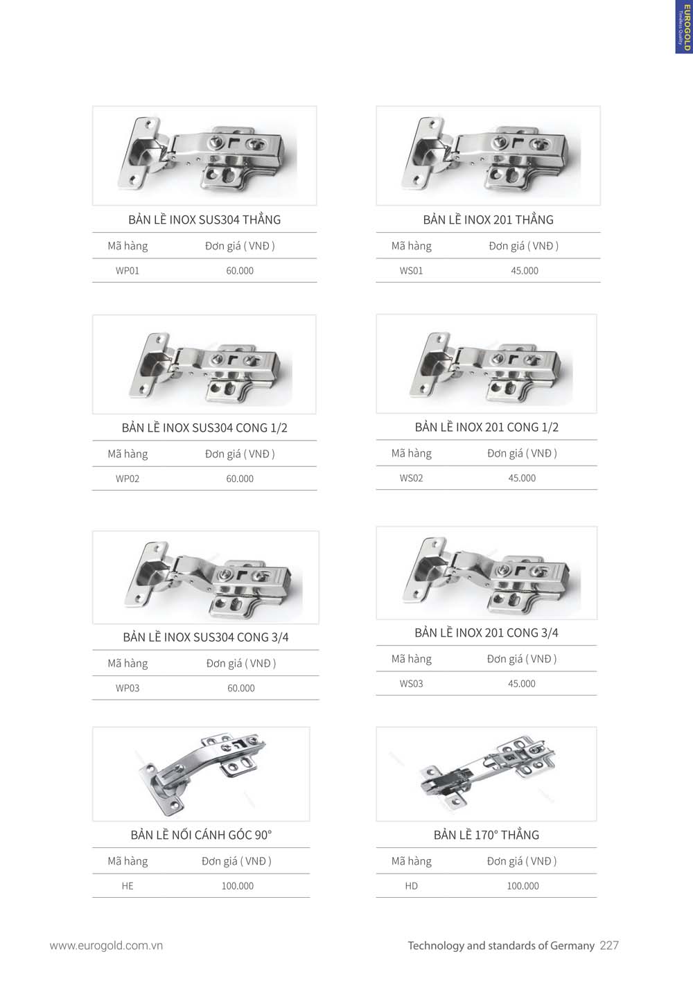 Catalogue Phu kien tu bep EUROGOLD 2024 vuathietbi.com 221