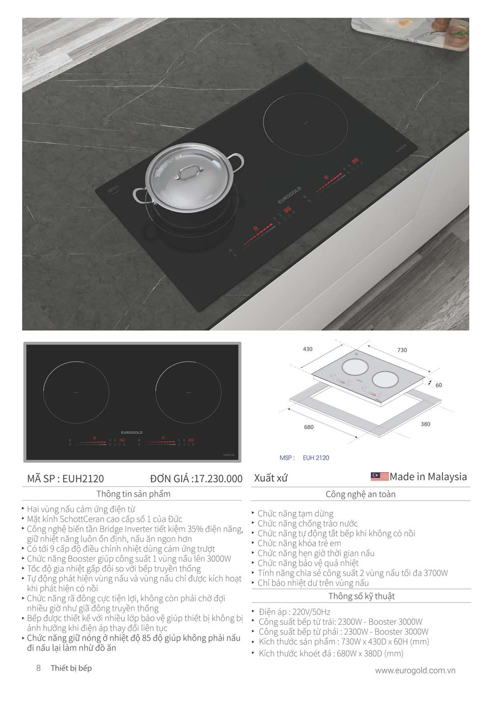 Catalogue Thiet bi nha bep EUROGOLD 2024 vuathietbi.com 007