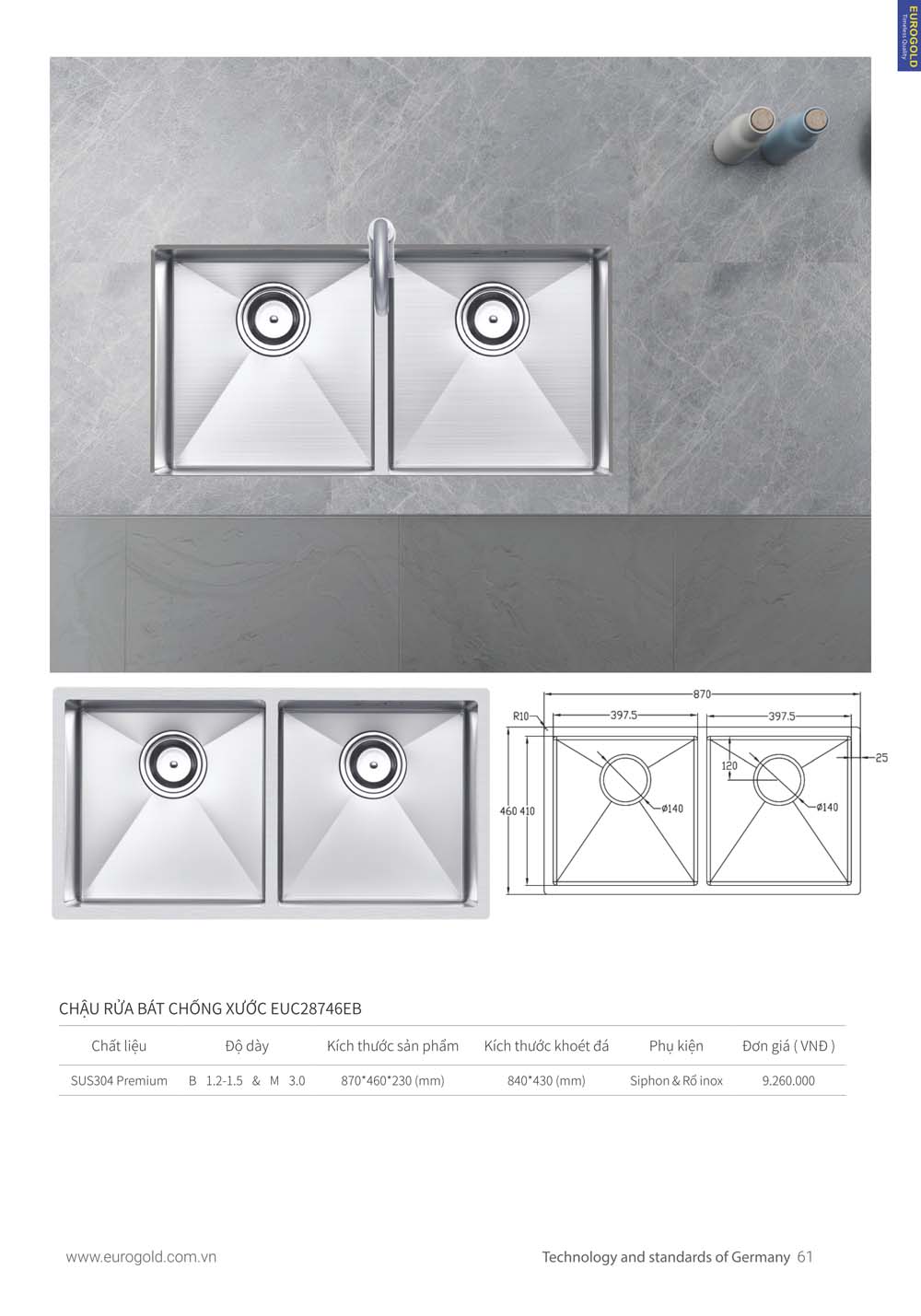 Catalogue Thiet bi nha bep EUROGOLD 2024 vuathietbi.com 053