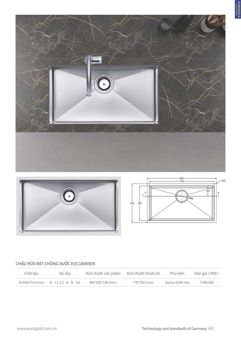 Catalogue Thiet bi nha bep EUROGOLD 2024 vuathietbi.com 057