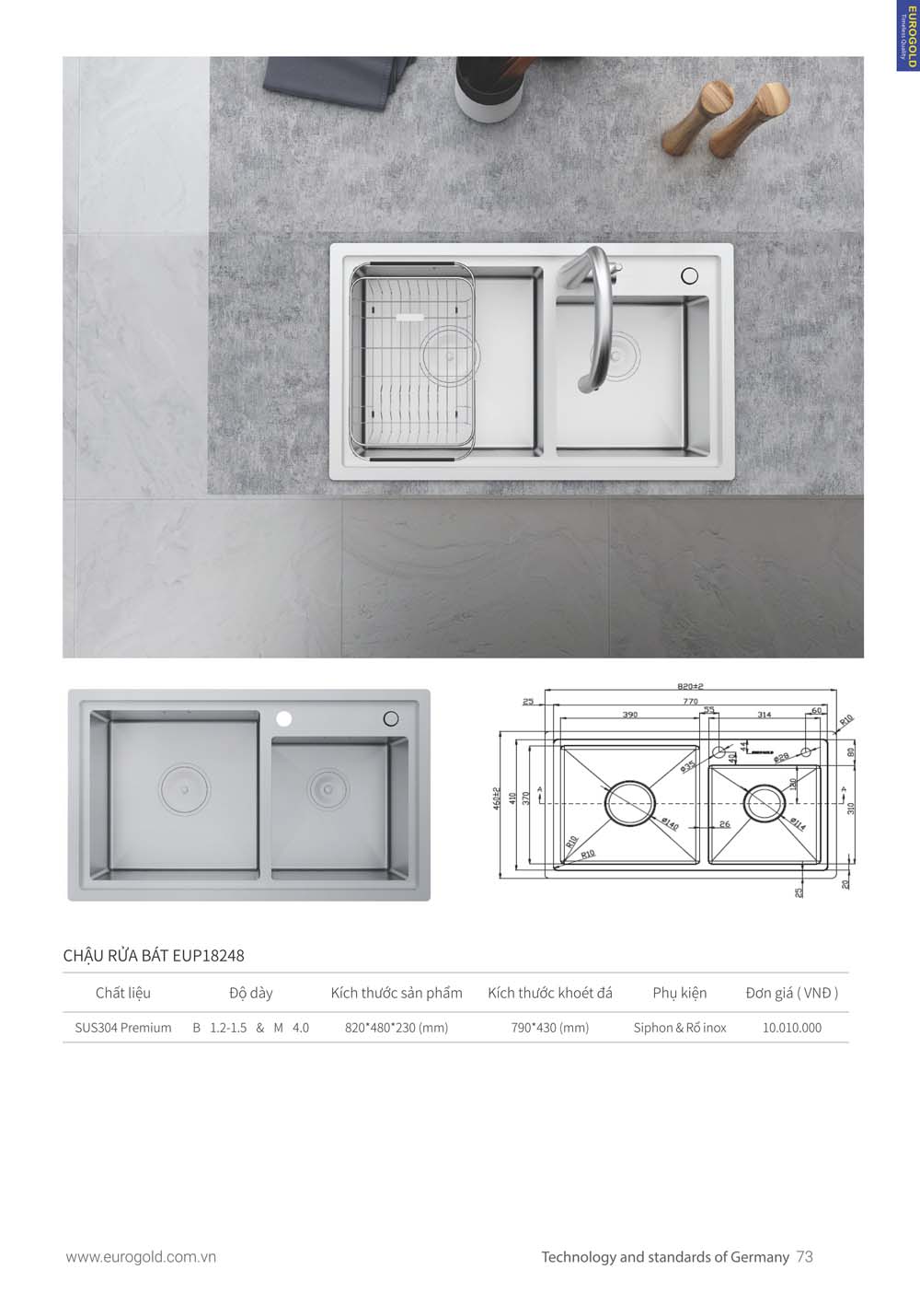 Catalogue Thiet bi nha bep EUROGOLD 2024 vuathietbi.com 065