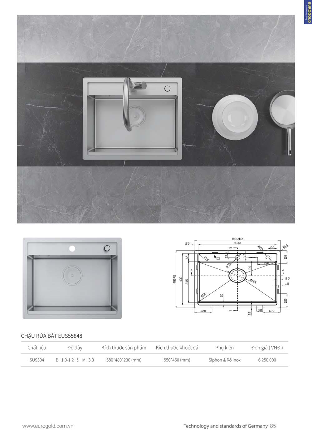 Catalogue Thiet bi nha bep EUROGOLD 2024 vuathietbi.com 077