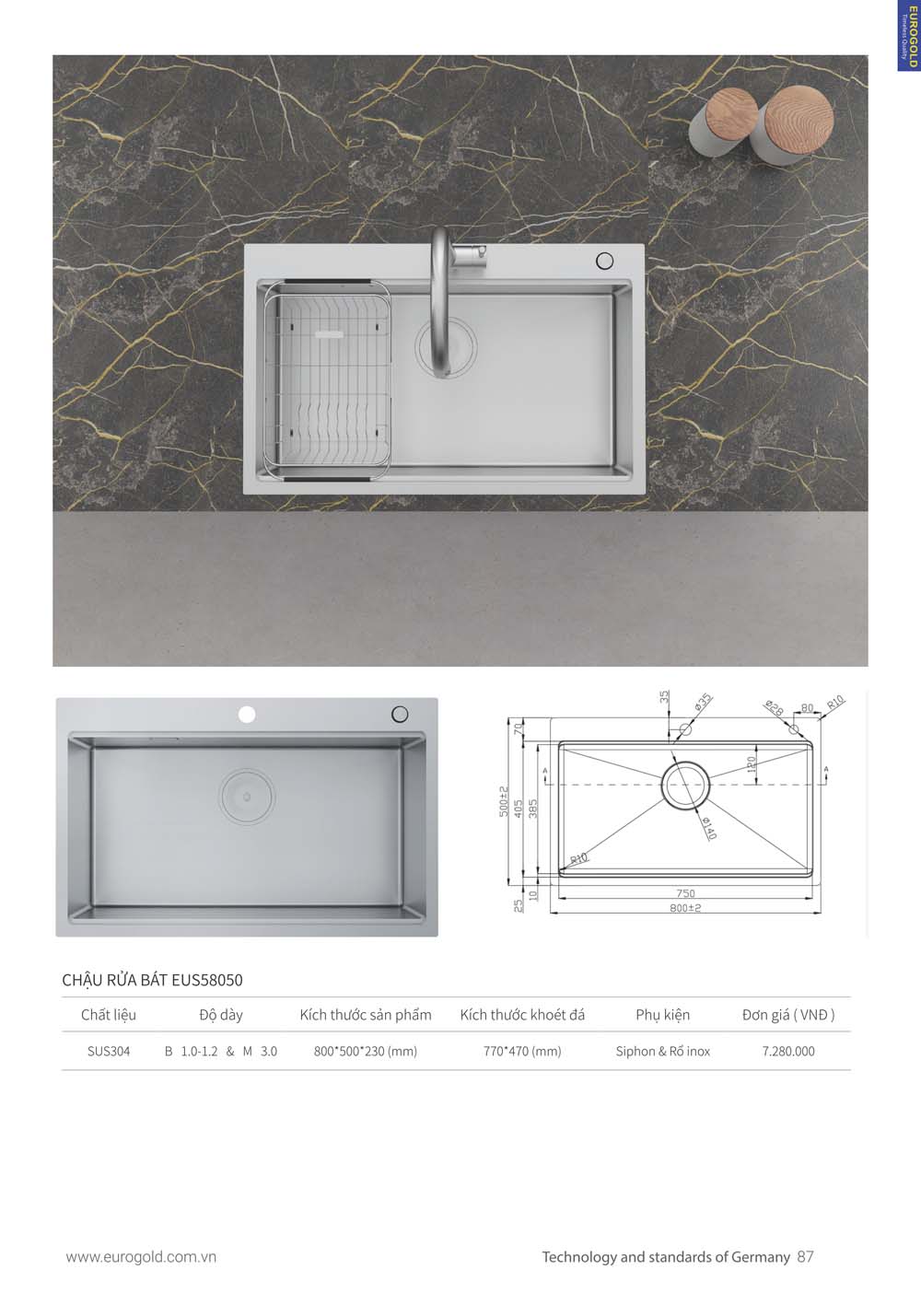 Catalogue Thiet bi nha bep EUROGOLD 2024 vuathietbi.com 079