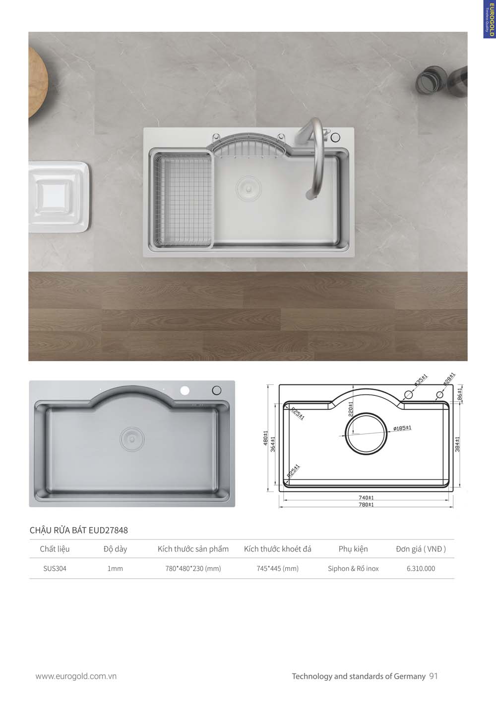 Catalogue Thiet bi nha bep EUROGOLD 2024 vuathietbi.com 083