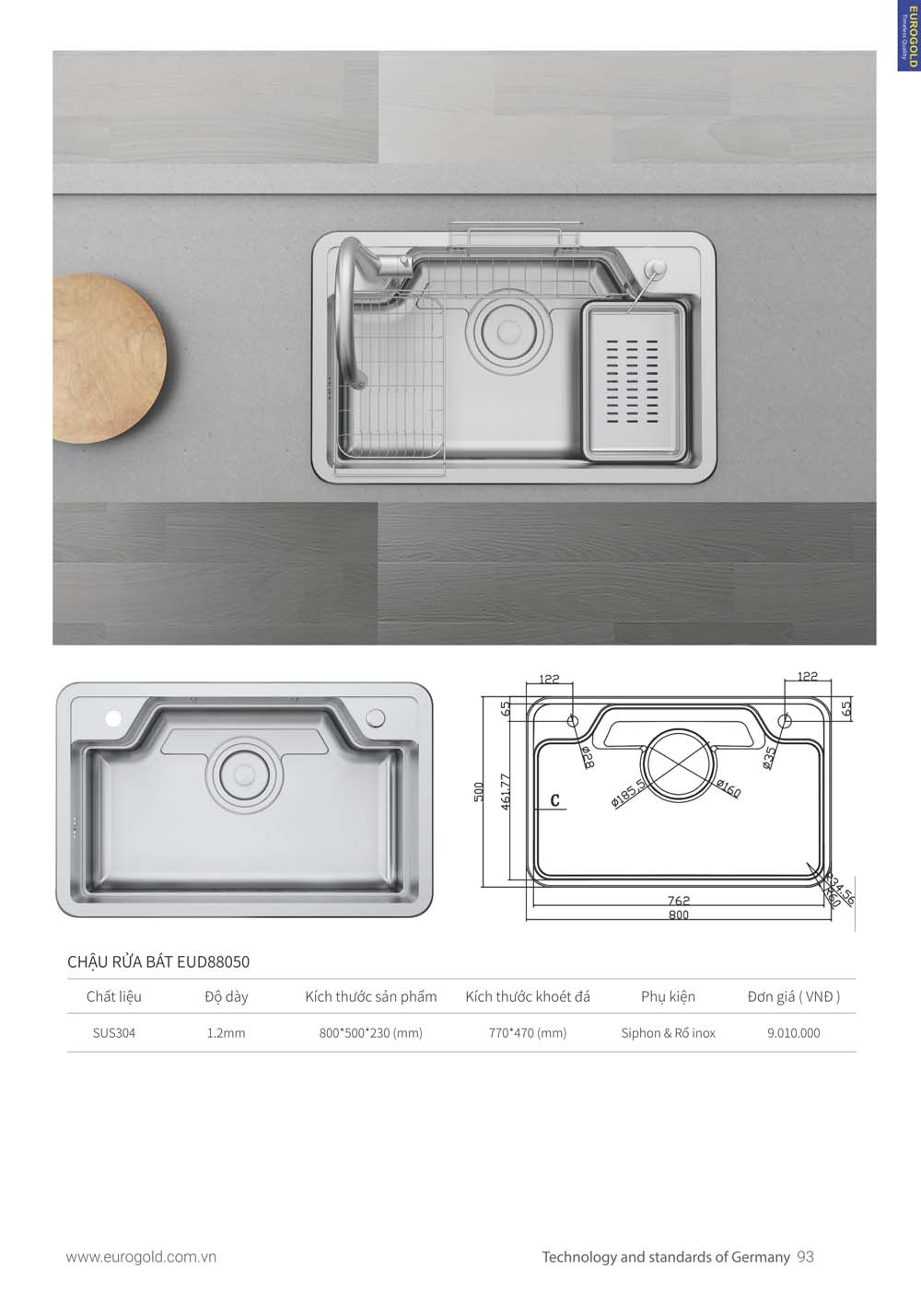 Catalogue Thiet bi nha bep EUROGOLD 2024 vuathietbi.com 085