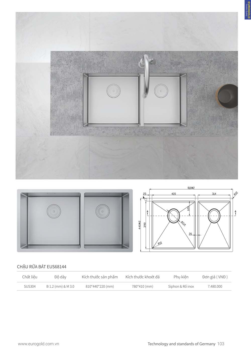 Catalogue Thiet bi nha bep EUROGOLD 2024 vuathietbi.com 095