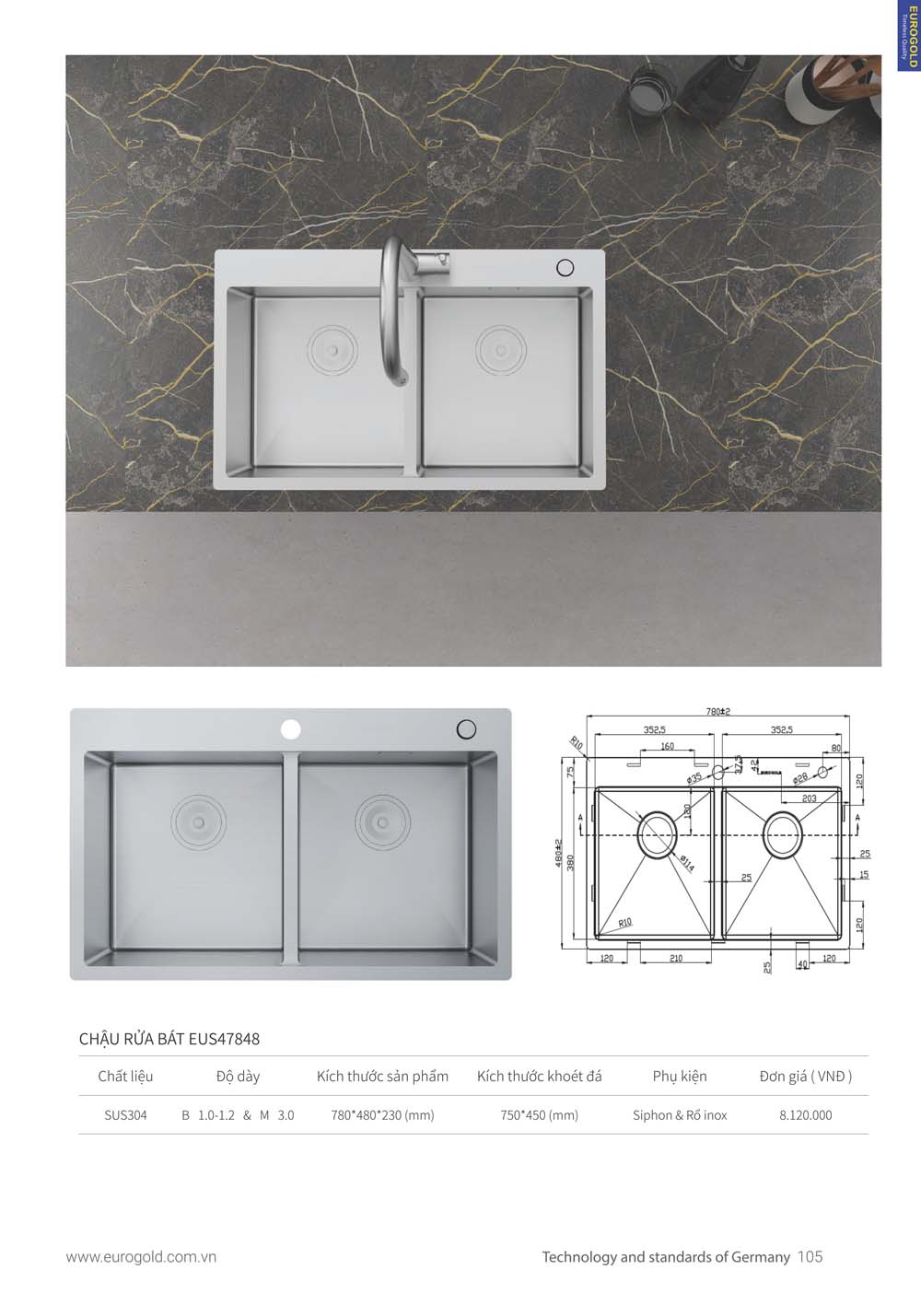 Catalogue Thiet bi nha bep EUROGOLD 2024 vuathietbi.com 097