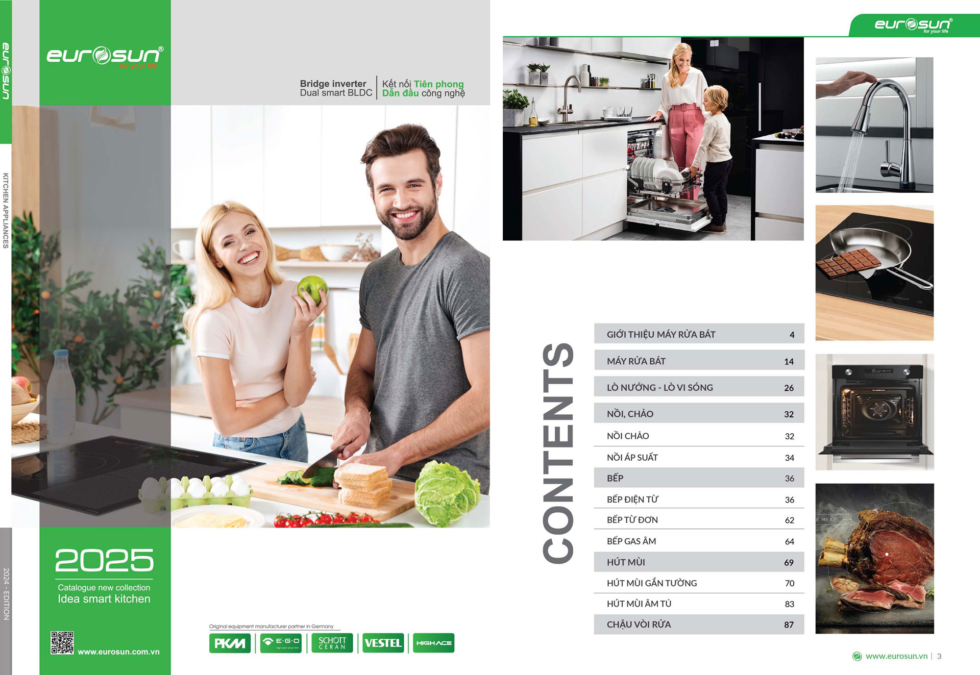 anh bia Catalogue EUROSUN 2025 – Bang gia thiet bi nha bep