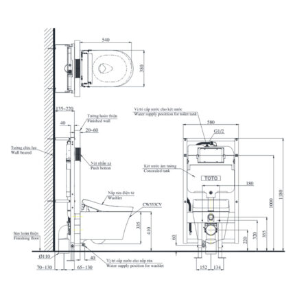 Bản-vẽ-kĩ-thuật-Bồn-cầu-thông-minh-TOTO-CW553C-TCF33370GAA-WH172AT-TCA465-nắp-rửa-điện-tử