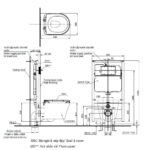 Bản-vẽ-kĩ-thuật-Bồn-cầu-treo-tường-TOTO-CW553-TC384CVK-WH172A-nắp-êm