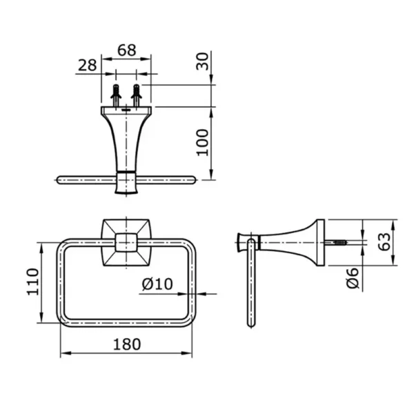 Bản vẽ kĩ thuật Lô giấy TOTO TX702AW