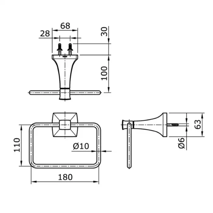 Bản vẽ kĩ thuật Lô giấy TOTO TX702AW