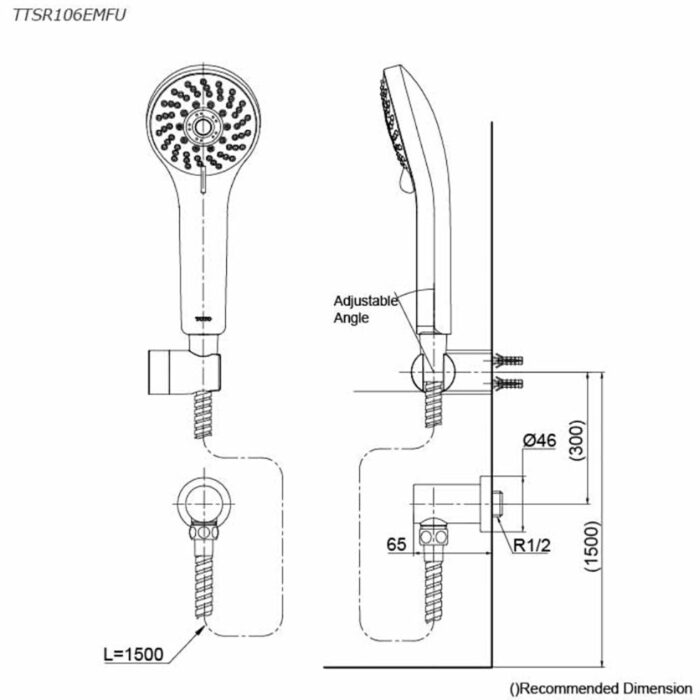 Bản-vẽ-kĩ-thuật-Tay-sen-tắm-TOTO-TTSR106EMFU-REI-S-Massage-5-Chế-Độ