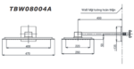Bản vẽ kỹ thuật Bát sen âm tường TOTO TBW08004A TBN01002B gắn tường
