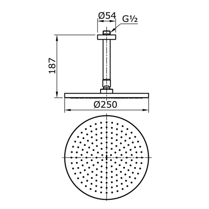 Bản vẽ kỹ thuật Bát sen âm tường TOTO TX491SN gắn trần