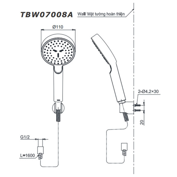 Bản-vẽ-kỹ-thuật-Tay-sen-tắm-TOTO-TBW07008A-massage-1-chế-độ