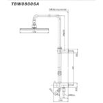 Bản vẽ sen cây nóng lạnh TBW08006A