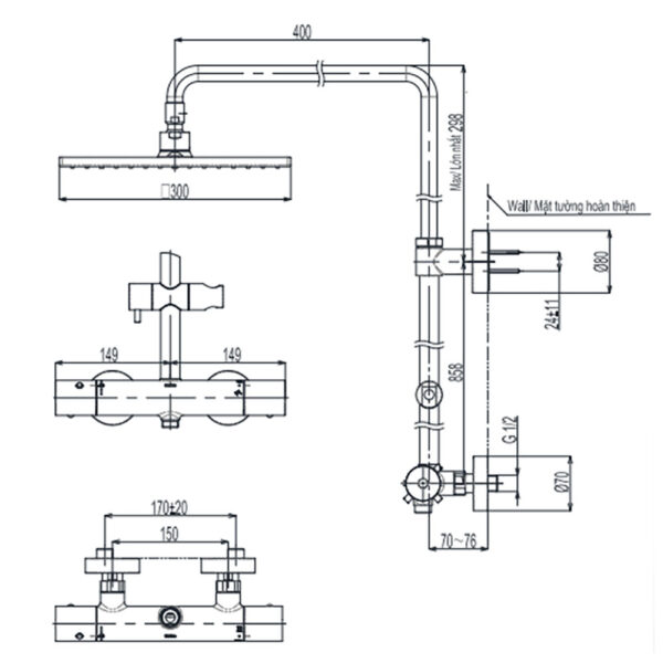 Bản-vẽ-kỹ-thuật-Vòi-sen-cây-TOTO-TBW08406A-nhiệt-độ