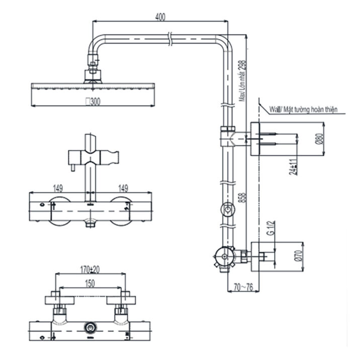 Bản-vẽ-kỹ-thuật-Vòi-sen-cây-TOTO-TBW08406A-nhiệt-độ