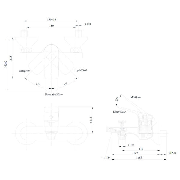 Bản-vẽ-kỹ-thuật-Vòi-sen-tắm-TOTO-TTMR302V-nóng-lạnh