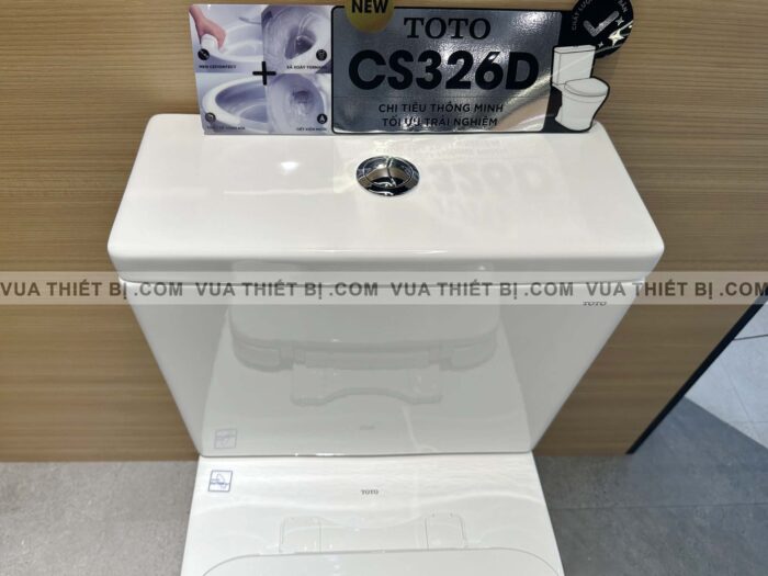 CS326DT10#XW - ảnh thực tế Bồn cầu 2 khối TOTO nắp êm TC395VS - vuathietbi.com
