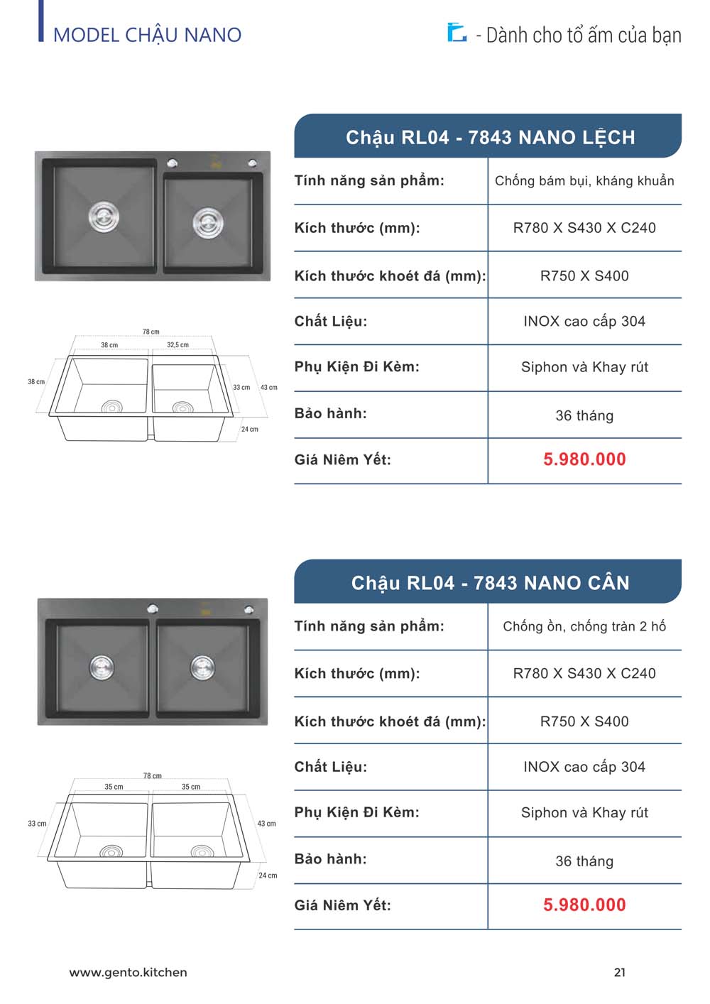 Catalogue ROSLERER 2024 Thiet bi nha bep 10