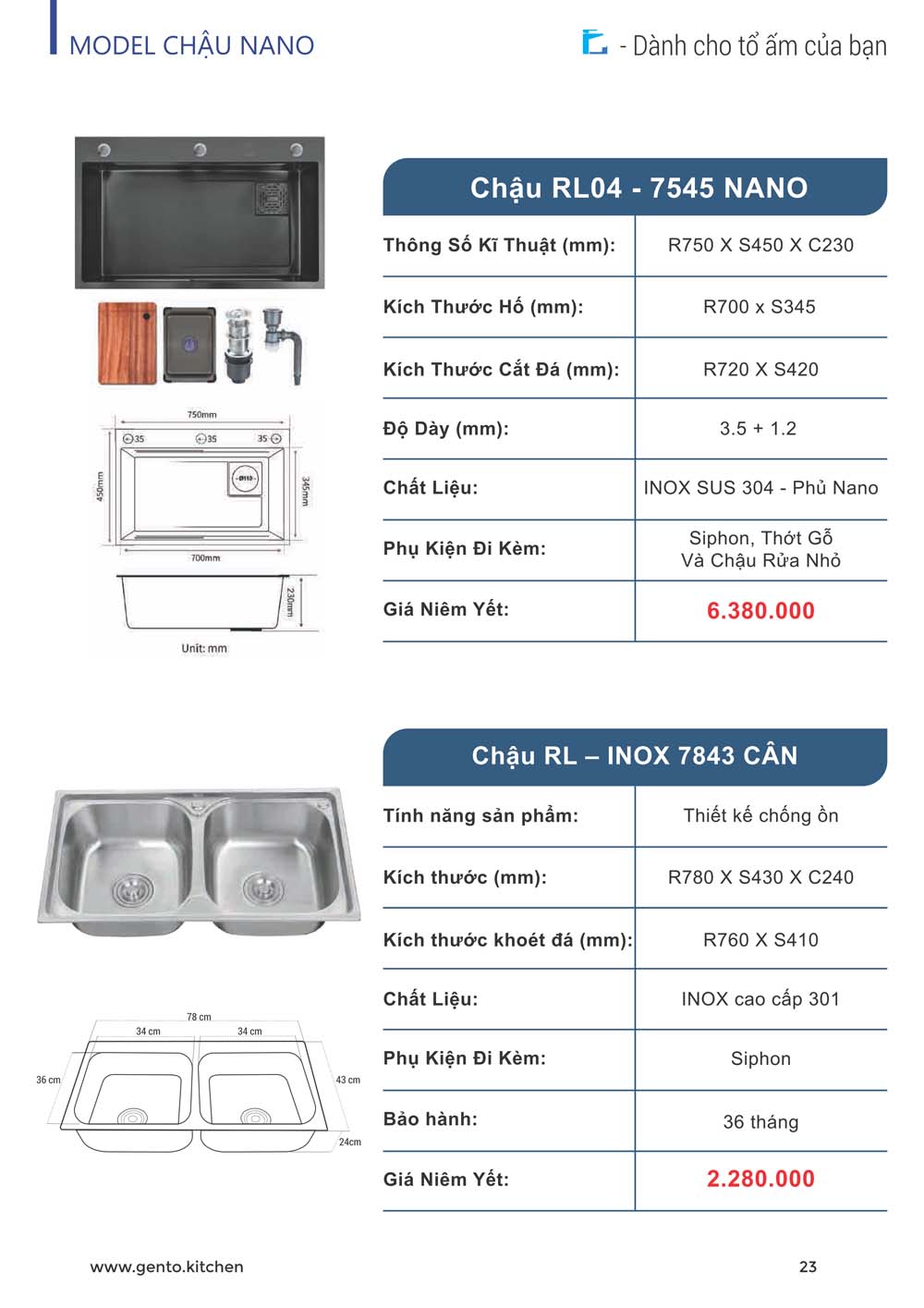 Catalogue ROSLERER 2024 Thiet bi nha bep 12