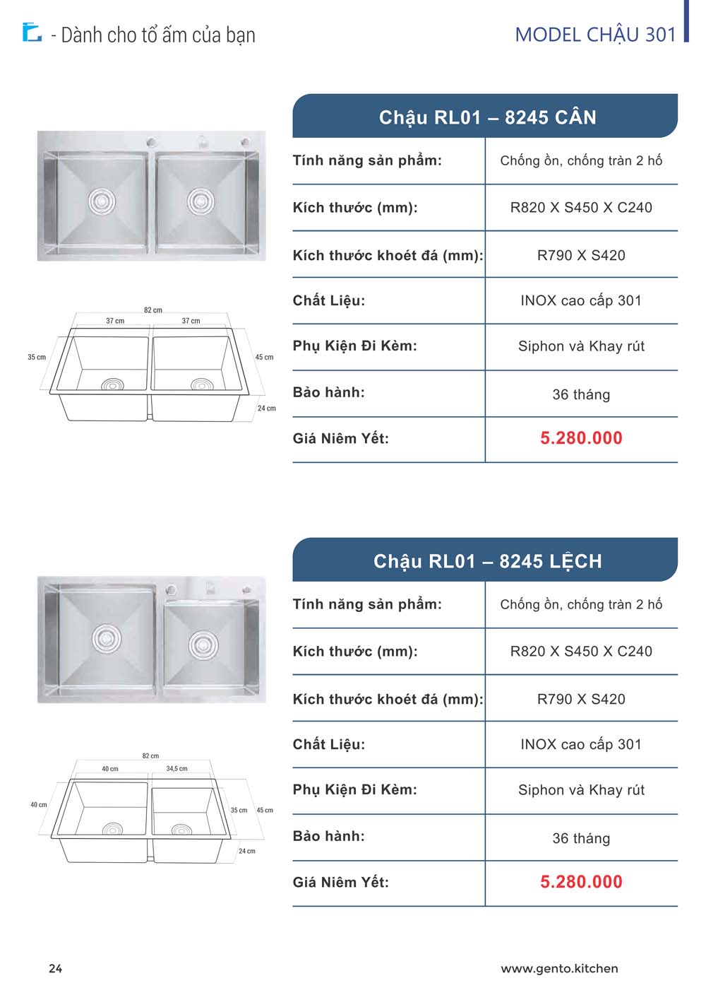 Catalogue ROSLERER 2024 Thiet bi nha bep 13
