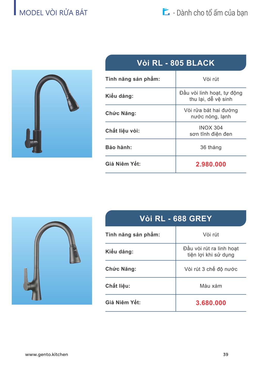 Catalogue ROSLERER 2024 Thiet bi nha bep 28