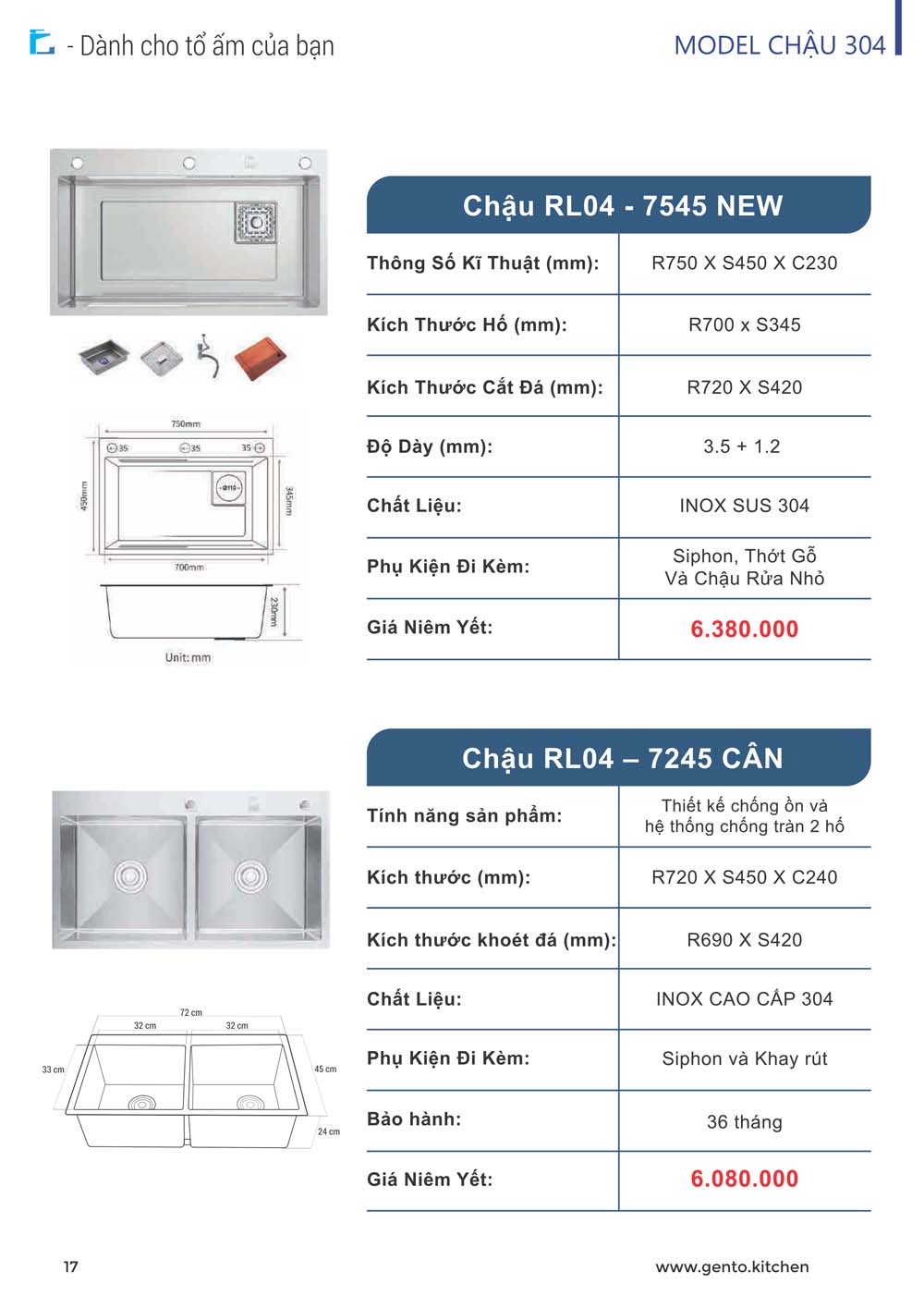 Catalogue ROSLERER 2024 Thiet bi nha bep 6
