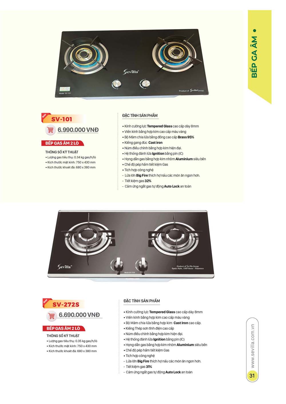 Catalogue Thiet bi nha bep SEVILLA 2024 16 1