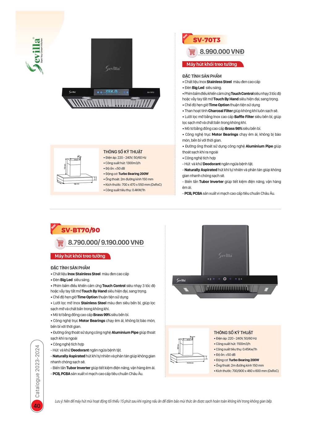 Catalogue Thiet bi nha bep SEVILLA 2024 21