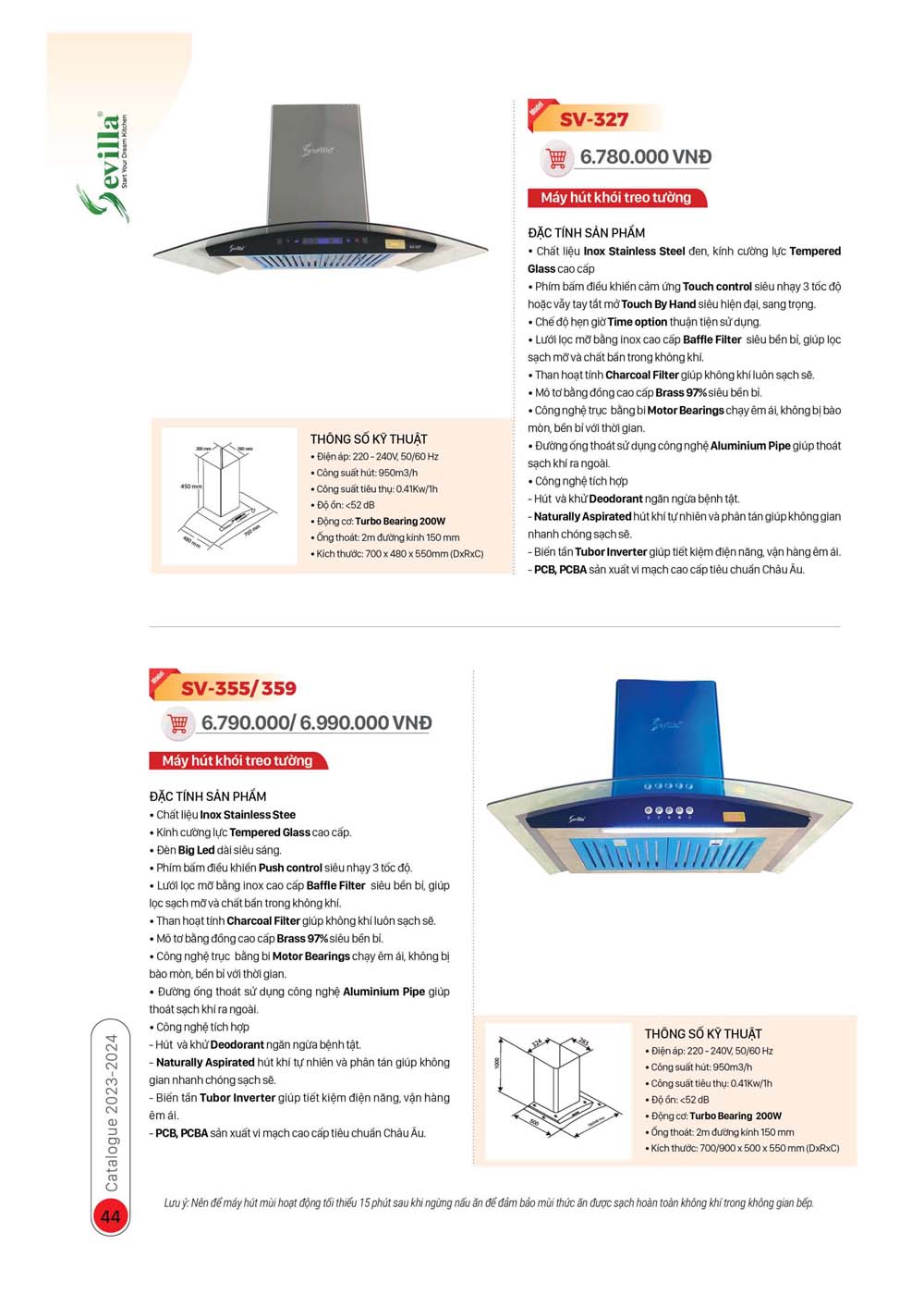 Catalogue Thiet bi nha bep SEVILLA 2024 23