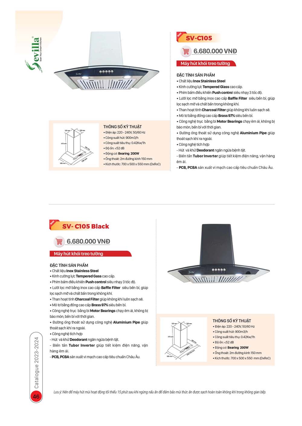 Catalogue Thiet bi nha bep SEVILLA 2024 24