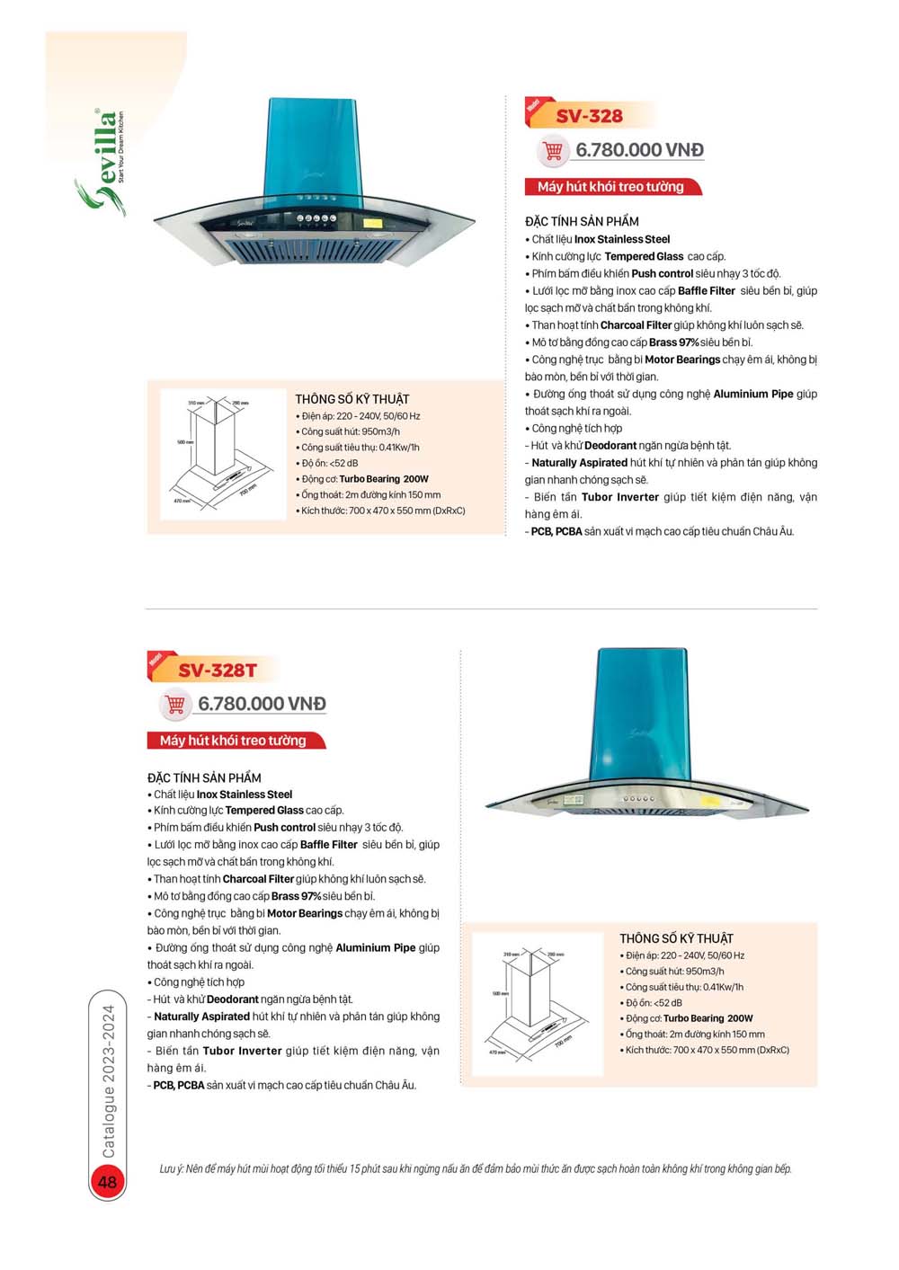 Catalogue Thiet bi nha bep SEVILLA 2024 25