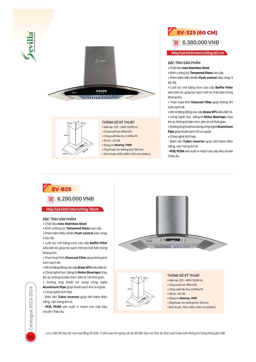 Catalogue Thiet bi nha bep SEVILLA 2024 26