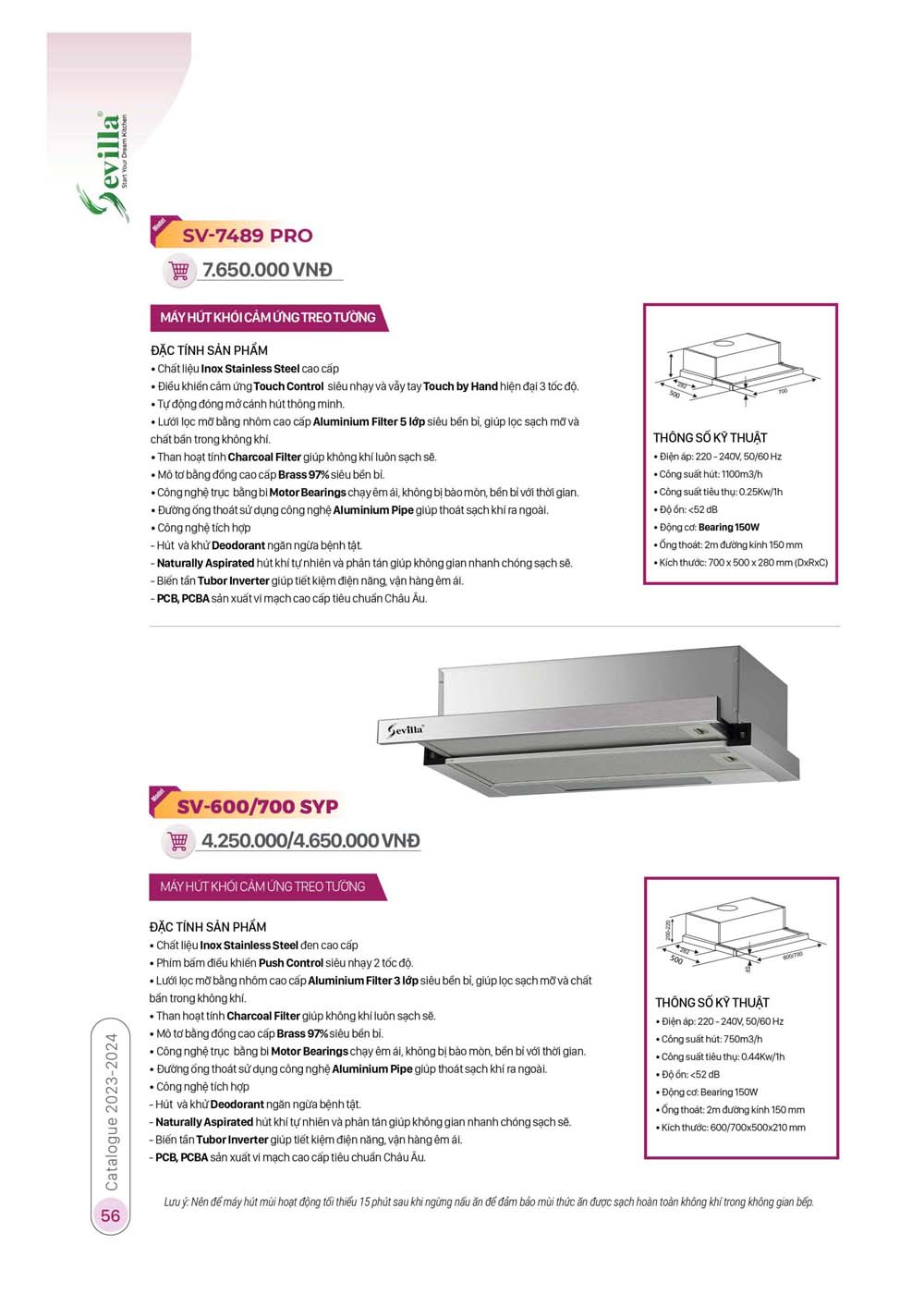 Catalogue Thiet bi nha bep SEVILLA 2024 29