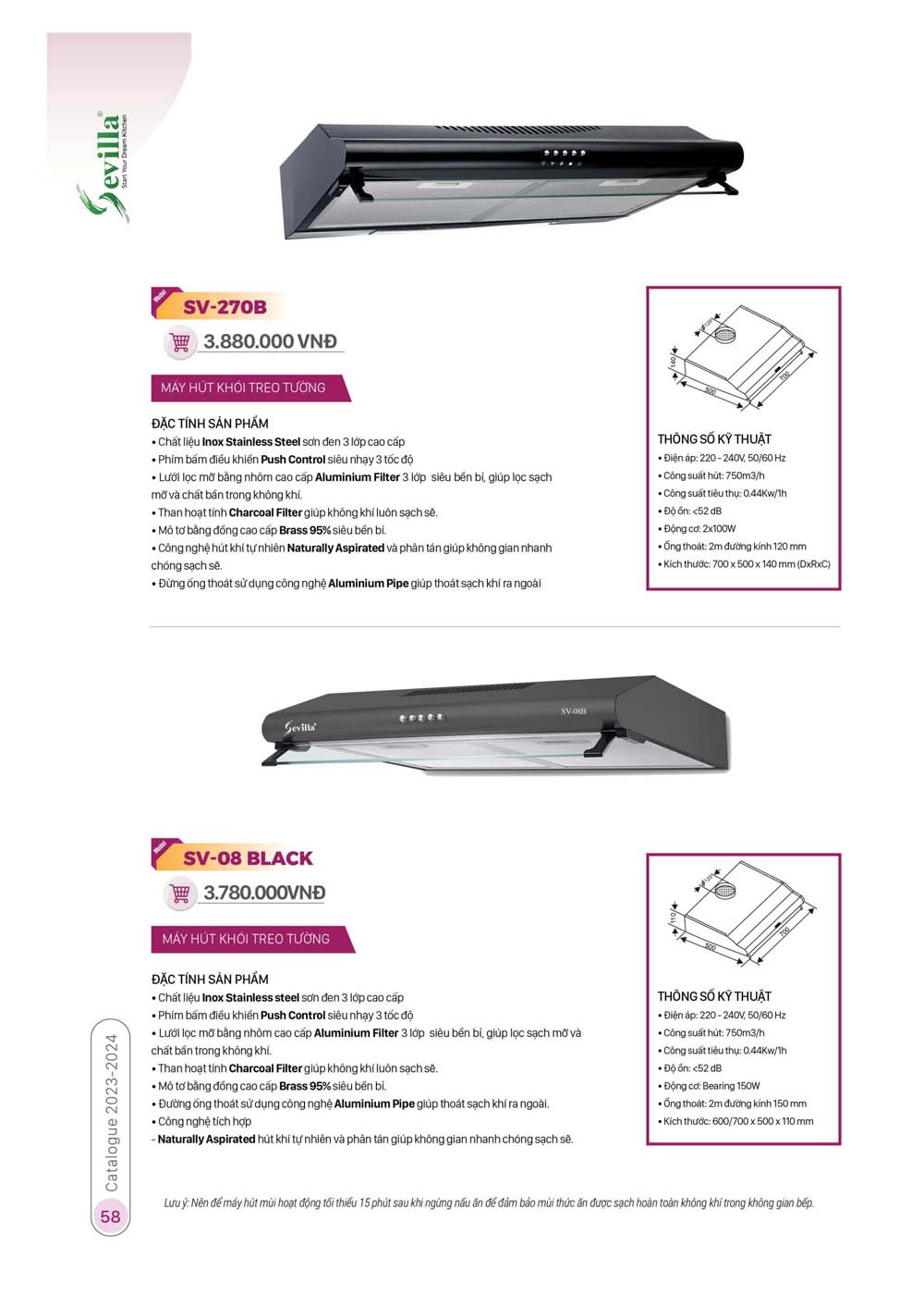 Catalogue Thiet bi nha bep SEVILLA 2024 30