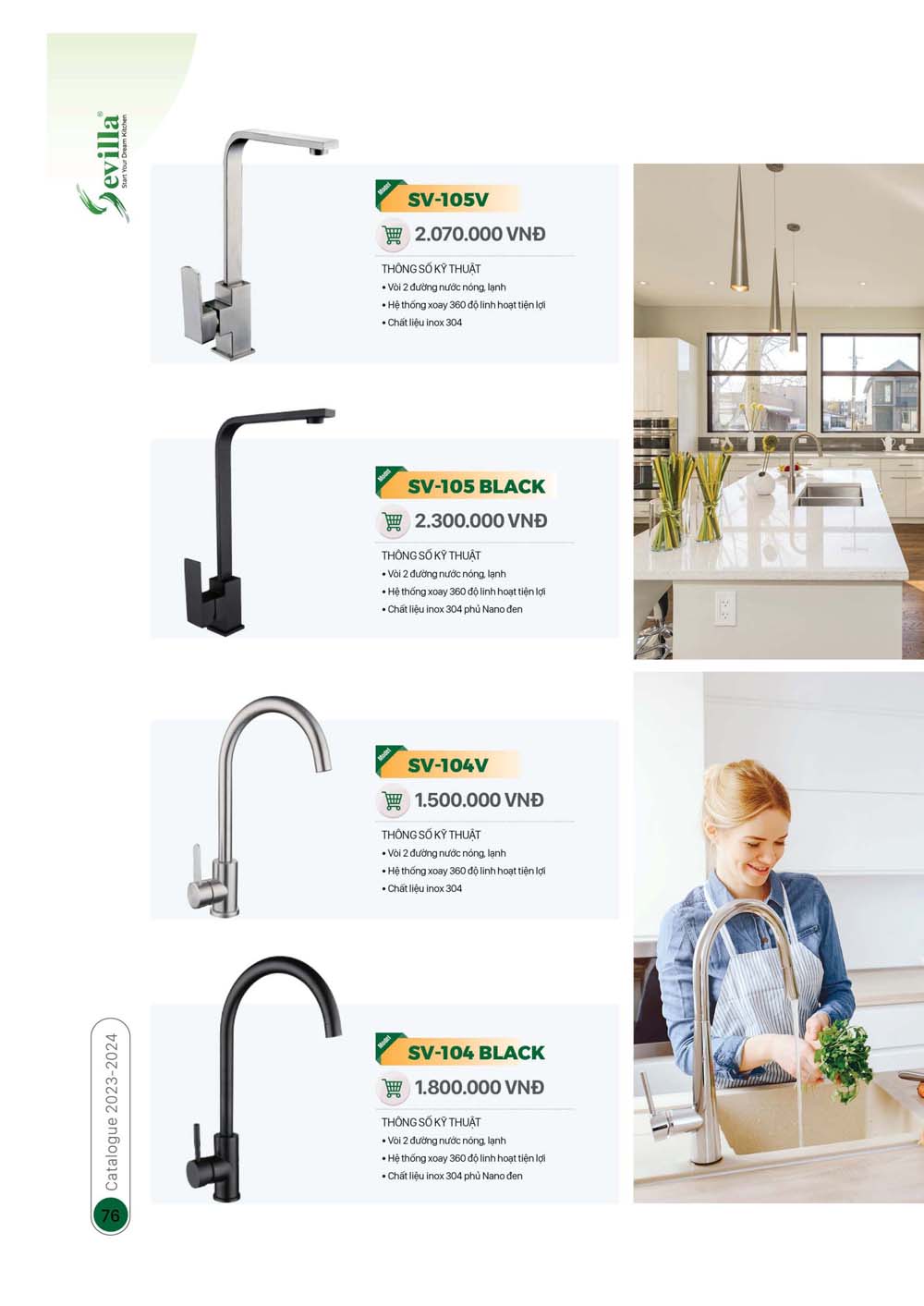 Catalogue Thiet bi nha bep SEVILLA 2024 39