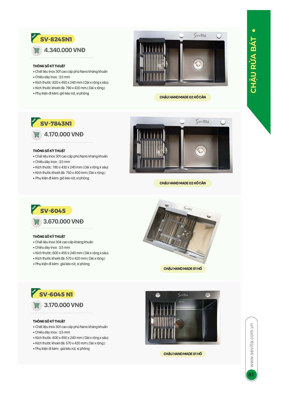 Catalogue Thiet bi nha bep SEVILLA 2024 41 1