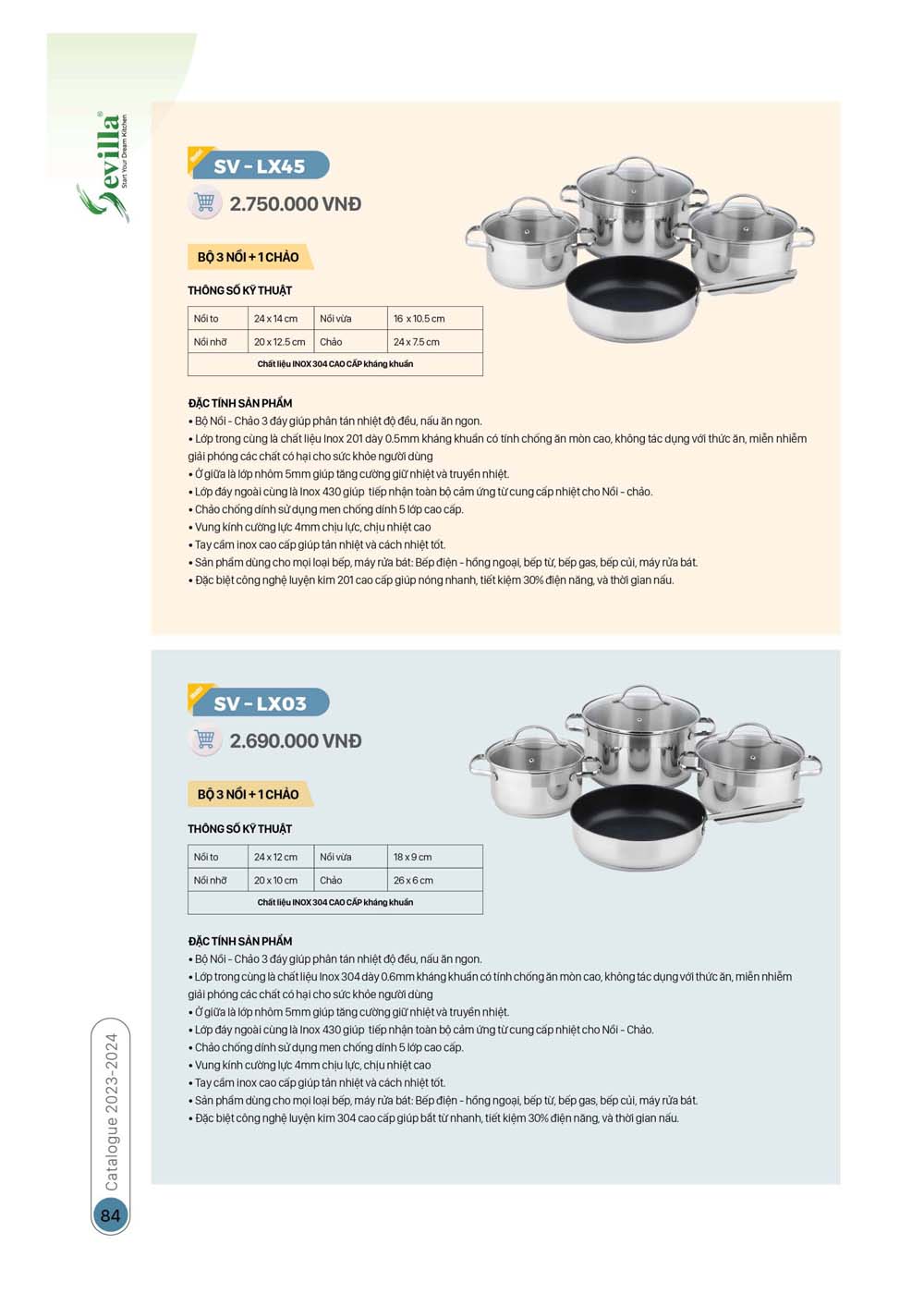 Catalogue Thiet bi nha bep SEVILLA 2024 43