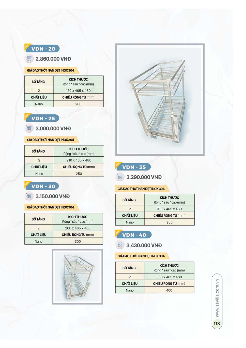 Catalogue Thiet bi nha bep SEVILLA 2024 57 1