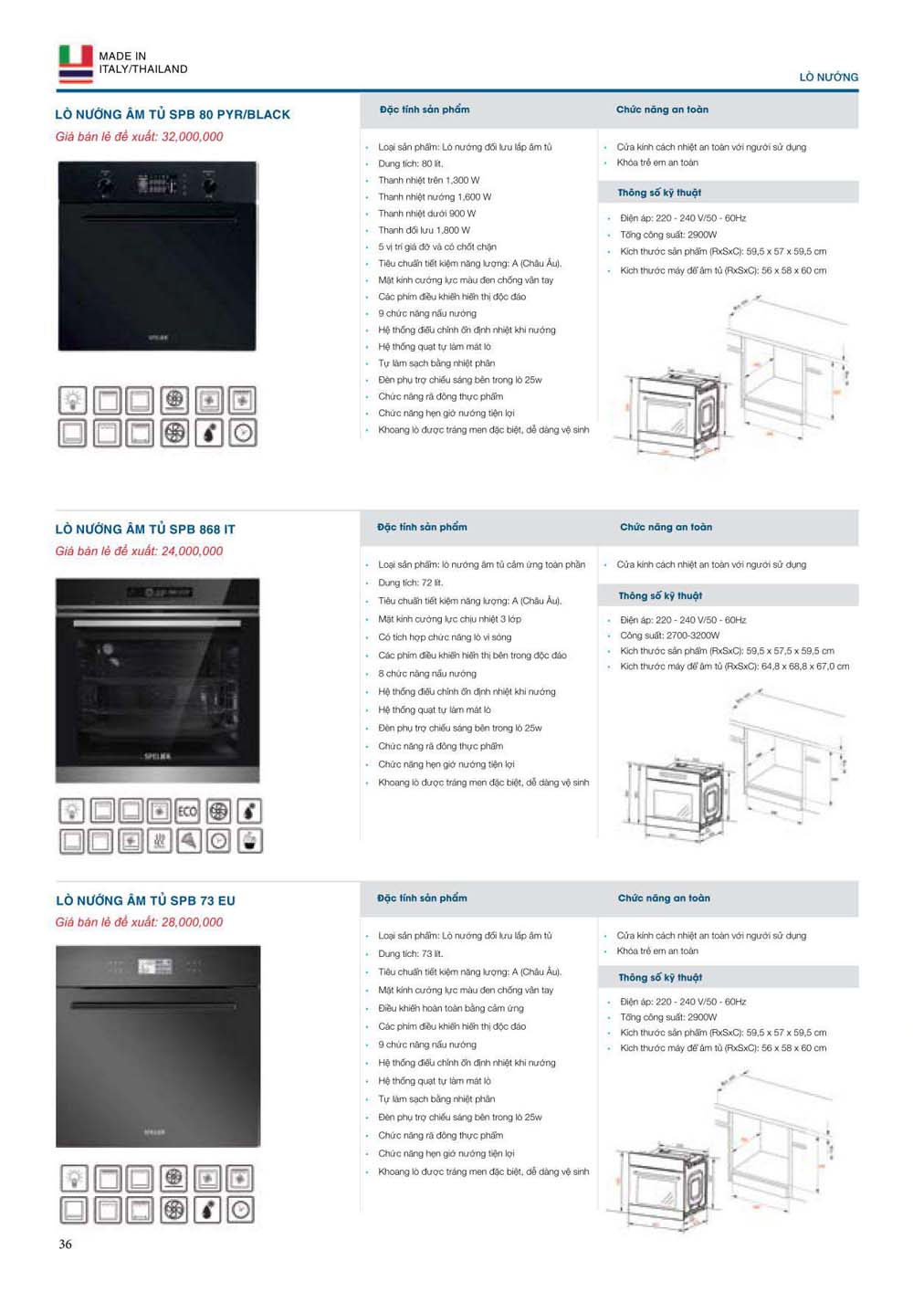 Catalogue Thiet bi nha bep SPELIER vuathietbi.com 36